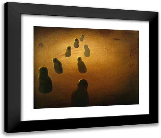 Study for Deoxyribonucleic Acid Arabs 23x20 Black Modern Wood Framed Art Print Poster by Dali, Salvador