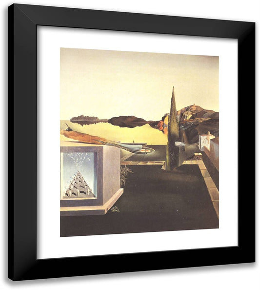 Surrealist Object Gauge of Instantaneous Memory 20x23 Black Modern Wood Framed Art Print Poster by Dali, Salvador