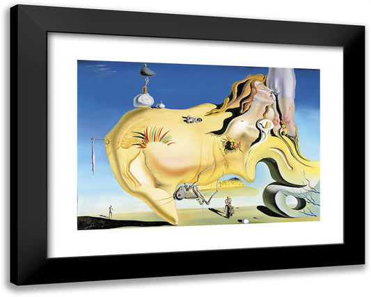 The Great Masturbator 24x19 Black Modern Wood Framed Art Print Poster by Dali, Salvador