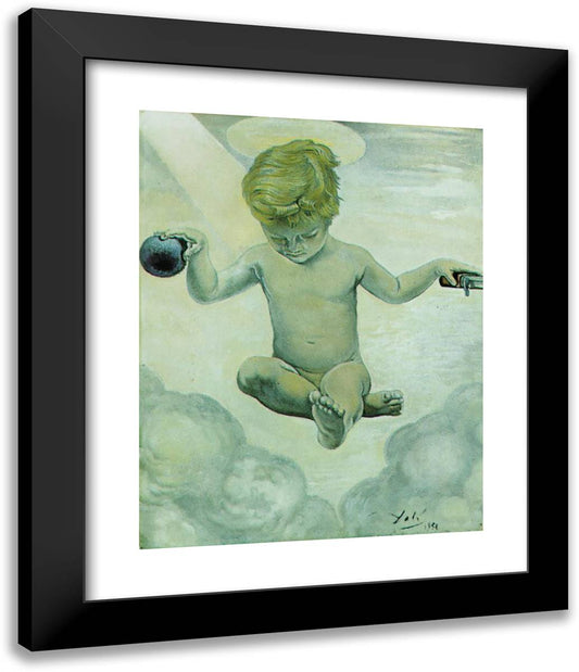 The Infant Jesus 20x24 Black Modern Wood Framed Art Print Poster by Dali, Salvador