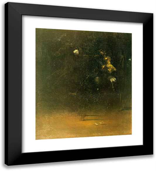 The Knight of Death 20x22 Black Modern Wood Framed Art Print Poster by Dali, Salvador
