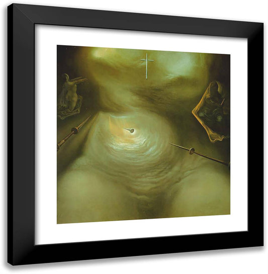 The Life of Mary Magdalene 20x20 Black Modern Wood Framed Art Print Poster by Dali, Salvador