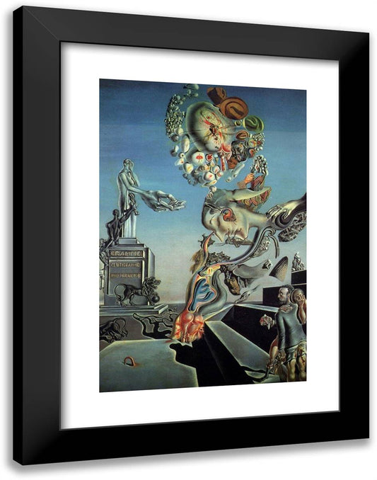 The Lugubrious Game 18x24 Black Modern Wood Framed Art Print Poster by Dali, Salvador