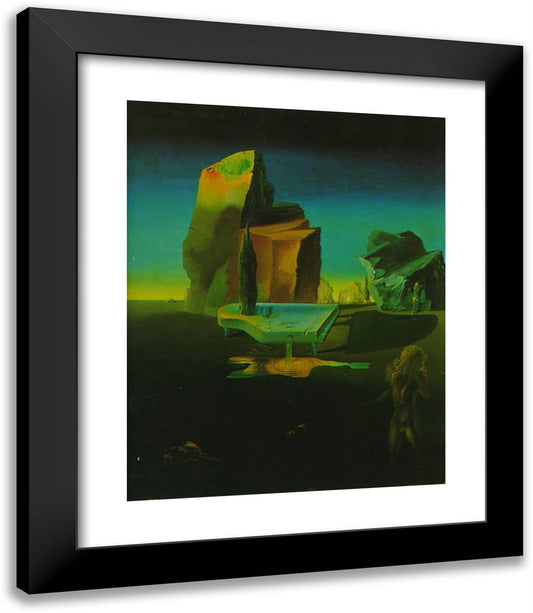 The Mysterious Source of Harmony 20x23 Black Modern Wood Framed Art Print Poster by Dali, Salvador