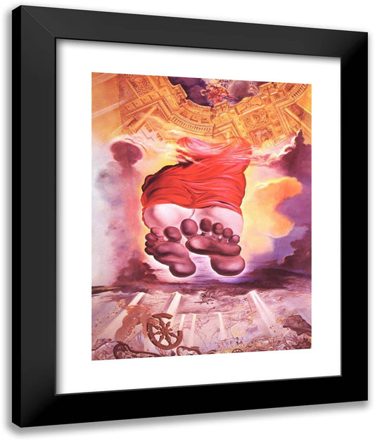 The Palace of the Wind 20x24 Black Modern Wood Framed Art Print Poster by Dali, Salvador
