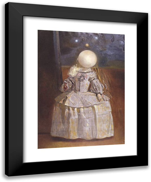 The Pearl 19x24 Black Modern Wood Framed Art Print Poster by Dali, Salvador