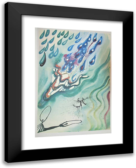 The Pool of Tears 19x24 Black Modern Wood Framed Art Print Poster by Dali, Salvador