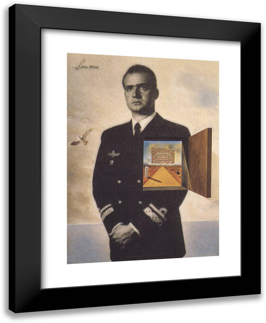 The Prince of Sleep (El Principe De Ensueno) 19x24 Black Modern Wood Framed Art Print Poster by Dali, Salvador