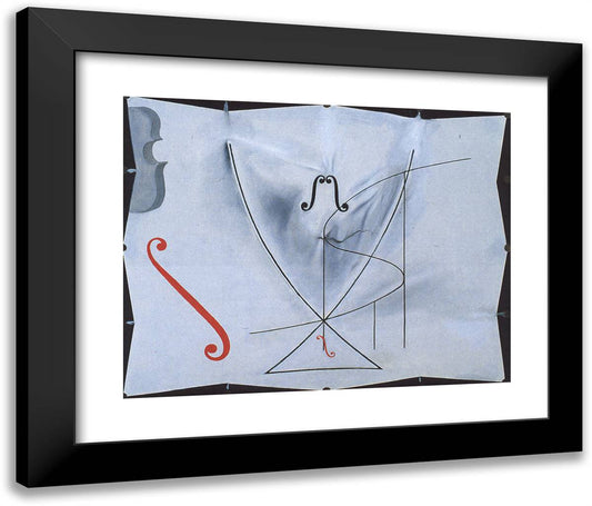 The Swallow's Tail 24x20 Black Modern Wood Framed Art Print Poster by Dali, Salvador