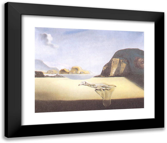 The Transparent Simulacrum of the Feigned Image 23x20 Black Modern Wood Framed Art Print Poster by Dali, Salvador