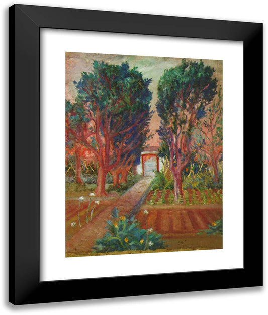 The Vegetable Garden of Llaner 20x24 Black Modern Wood Framed Art Print Poster by Dali, Salvador