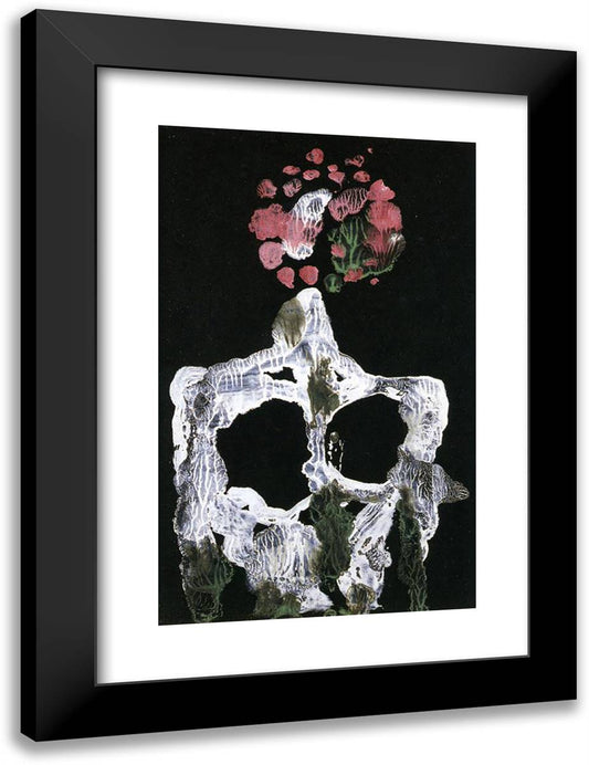 The Vertebrated Cavern - Series of Decals 18x24 Black Modern Wood Framed Art Print Poster by Dali, Salvador