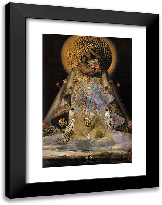 The VIrgin of Guadalupe 18x24 Black Modern Wood Framed Art Print Poster by Dali, Salvador