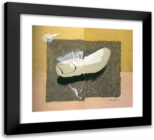 The Wounded Bird 22x20 Black Modern Wood Framed Art Print Poster by Dali, Salvador