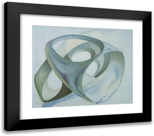 Topological Contortion of a Female Figure 23x20 Black Modern Wood Framed Art Print Poster by Dali, Salvador