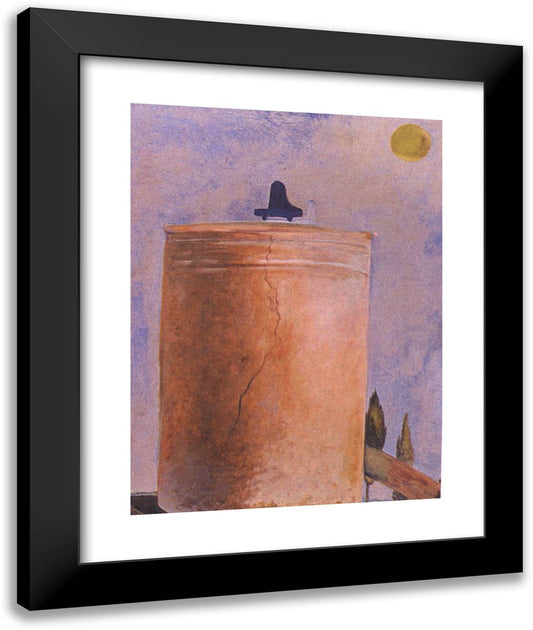 Tower 20x24 Black Modern Wood Framed Art Print Poster by Dali, Salvador
