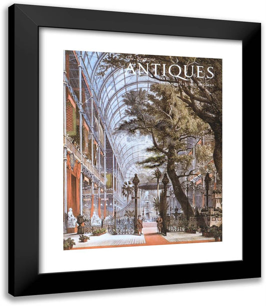 Transformation of 'Antiques' Magazine Cover Into the Apparition of a Face 20x23 Black Modern Wood Framed Art Print Poster by Dali, Salvador