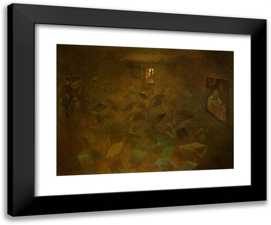 Twist in the Studio of Velazquez 24x20 Black Modern Wood Framed Art Print Poster by Dali, Salvador