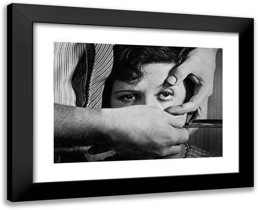 Un Chien Andalou (Film Still) 24x19 Black Modern Wood Framed Art Print Poster by Dali, Salvador