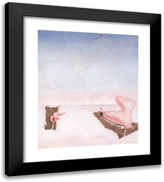 Unsatisfied Desires 20x22 Black Modern Wood Framed Art Print Poster by Dali, Salvador