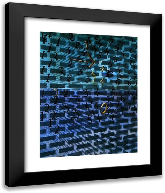 Untitled 20x24 Black Modern Wood Framed Art Print Poster by Dali, Salvador
