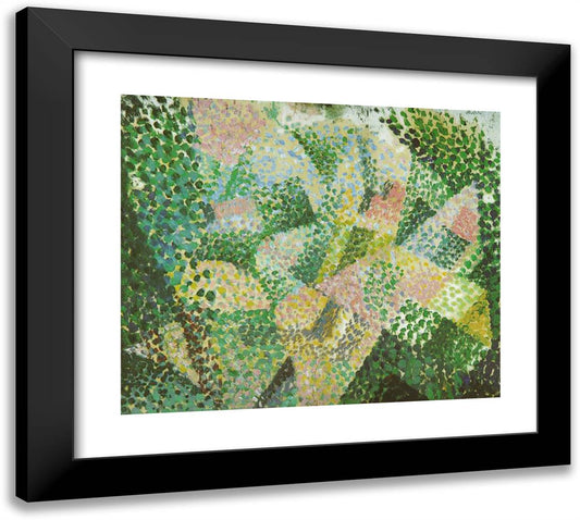 Untitled - Landscape Near, Madrid 22x20 Black Modern Wood Framed Art Print Poster by Dali, Salvador