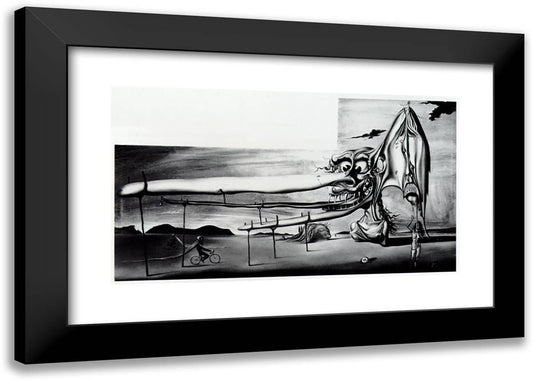 Untitled - the Seven Arts 24x17 Black Modern Wood Framed Art Print Poster by Dali, Salvador
