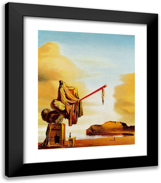 Untitled (Dreams on the Beach) 20x23 Black Modern Wood Framed Art Print Poster by Dali, Salvador