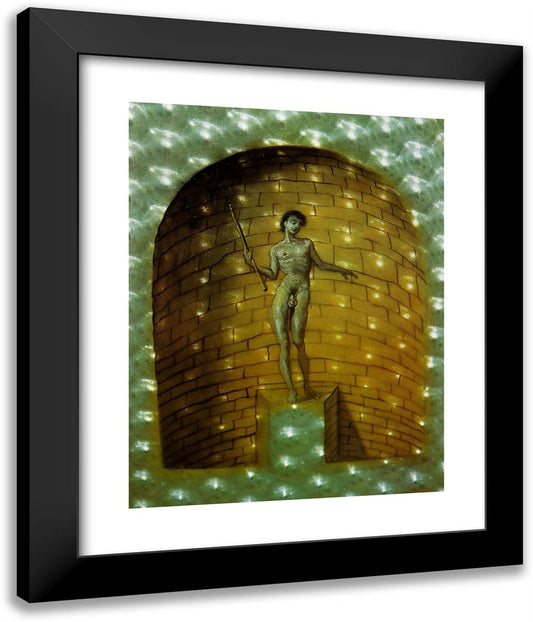 Untitled (St. John) 20x24 Black Modern Wood Framed Art Print Poster by Dali, Salvador