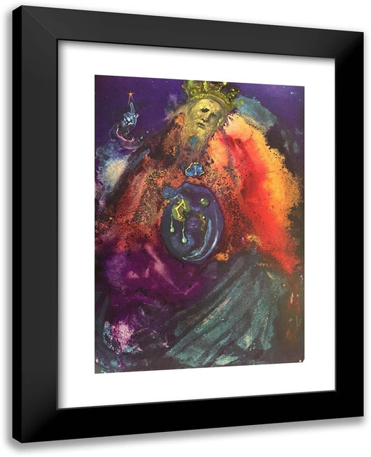 Vanitas Vanitatum (Ecclesiastes 112F) 19x24 Black Modern Wood Framed Art Print Poster by Dali, Salvador
