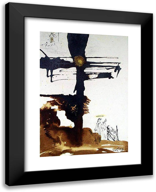 Veni, Domine Jesu (Revelation 2217) 19x24 Black Modern Wood Framed Art Print Poster by Dali, Salvador