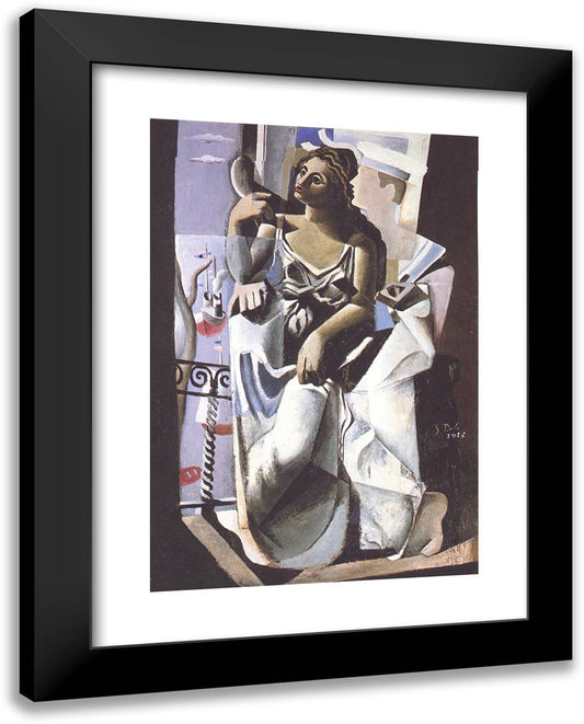 Venus and Sailor (Homage to Salvat-Papasseit) 19x24 Black Modern Wood Framed Art Print Poster by Dali, Salvador
