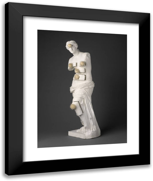Venus De Milo with Drawers 20x24 Black Modern Wood Framed Art Print Poster by Dali, Salvador