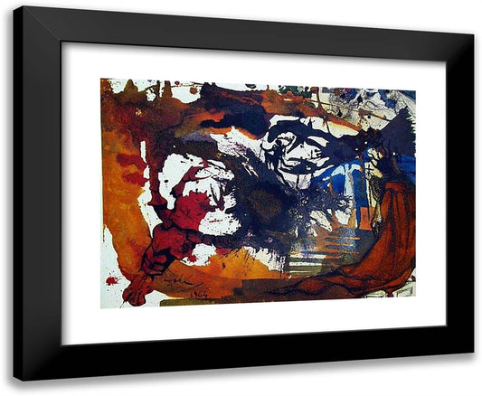 Vinea Electa (Isaiah 56) 24x20 Black Modern Wood Framed Art Print Poster by Dali, Salvador