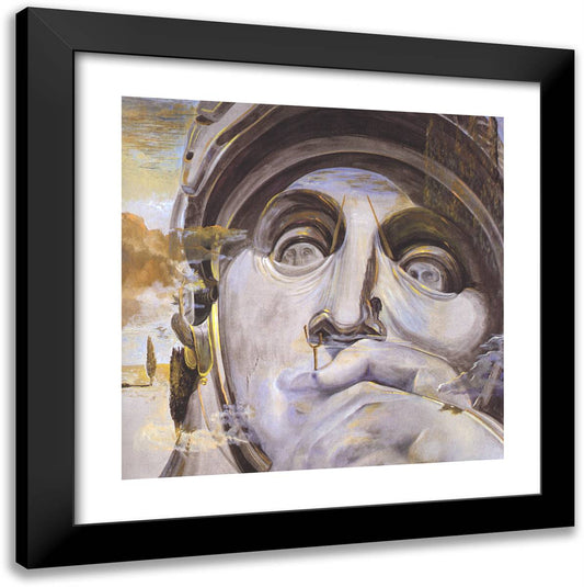 Warrior 20x20 Black Modern Wood Framed Art Print Poster by Dali, Salvador