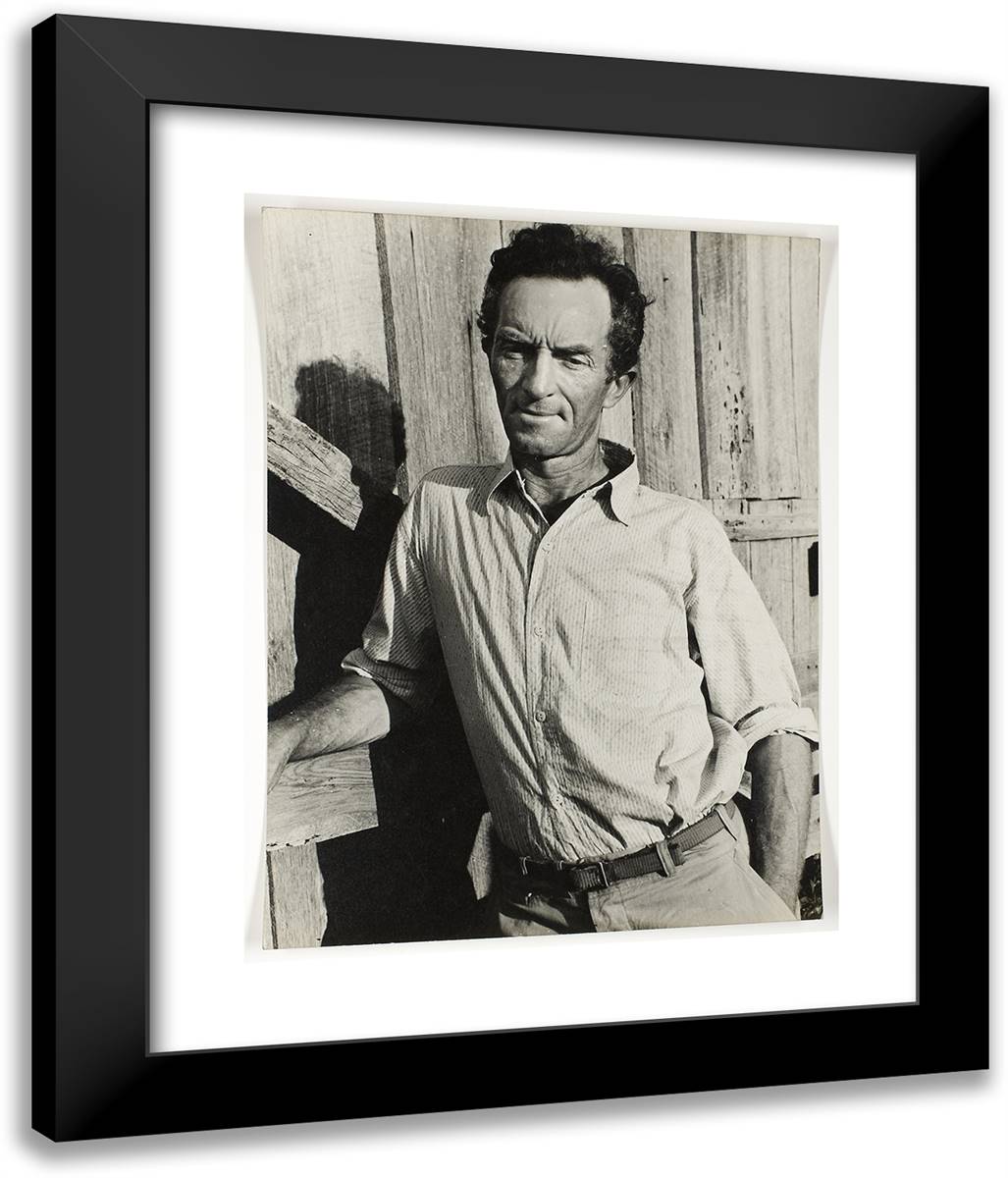 Arkansas Farmer 20x24 Black Modern Wood Framed Art Print Poster by Grossman, Sid
