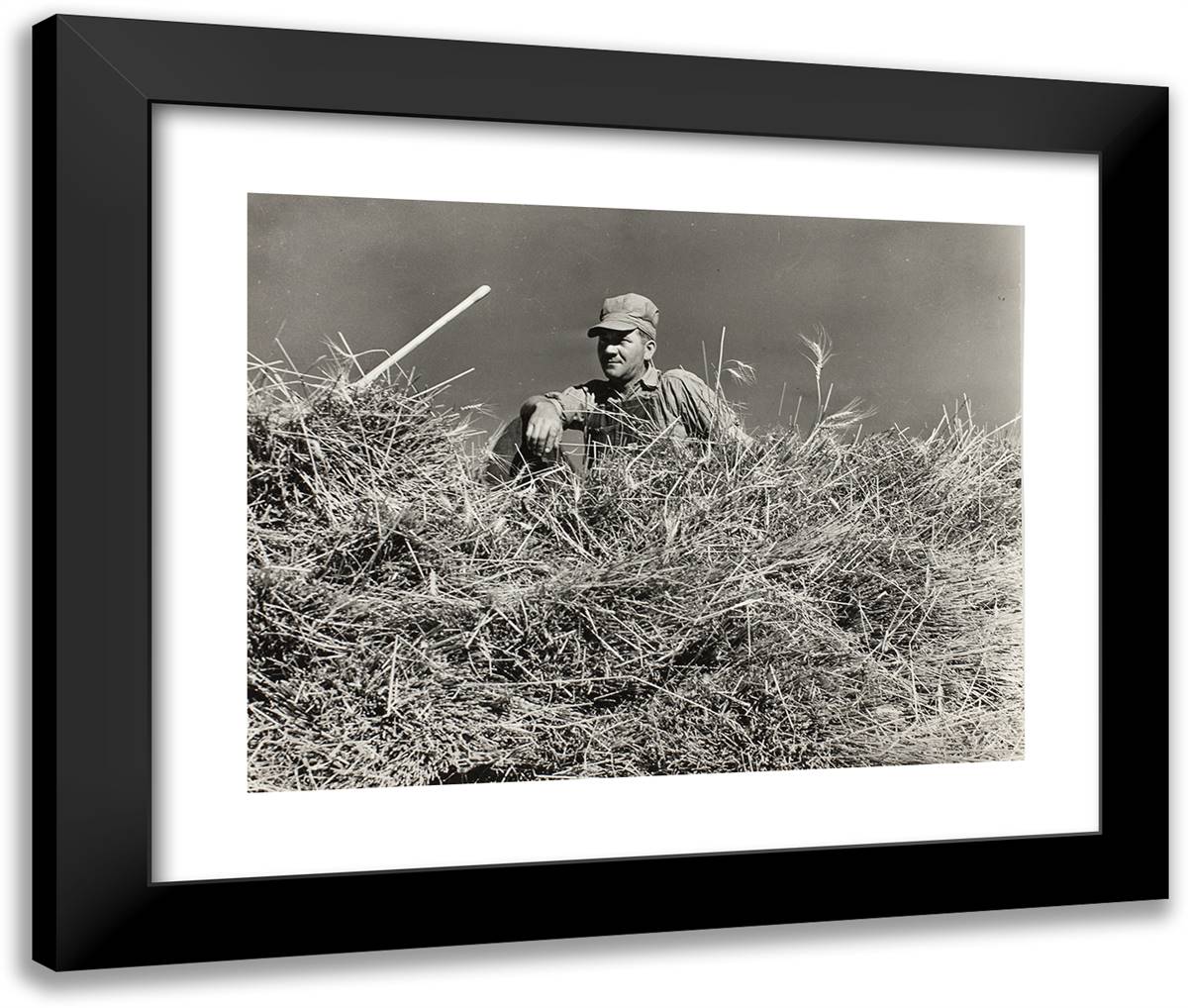 Oklahoma 24x20 Black Modern Wood Framed Art Print Poster by Grossman, Sid