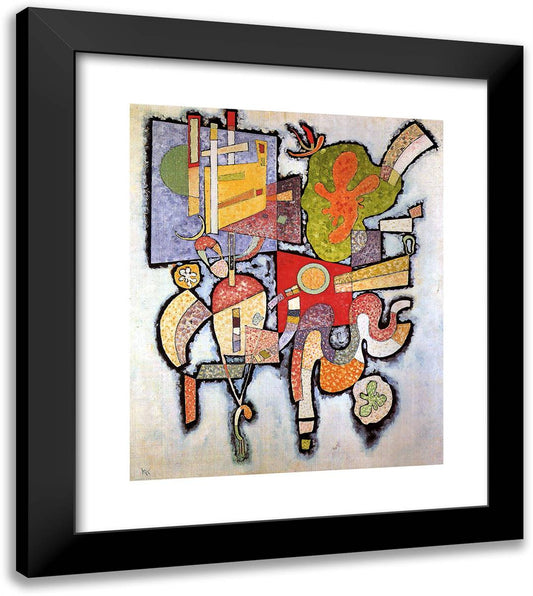 Complex Simple 20x23 Black Modern Wood Framed Art Print Poster by Kandinsky, Wassily