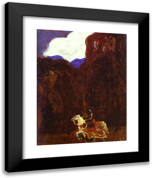 In the Forest 20x24 Black Modern Wood Framed Art Print Poster by Kandinsky, Wassily