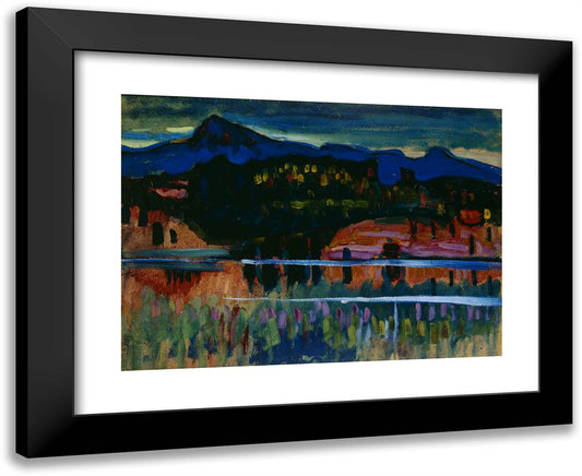 Murnau Am Staffelsee 24x20 Black Modern Wood Framed Art Print Poster by Kandinsky, Wassily