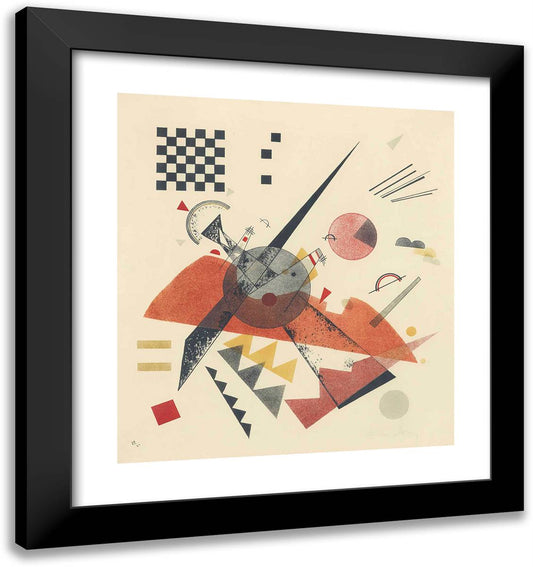 Orange II 20x21 Black Modern Wood Framed Art Print Poster by Kandinsky, Wassily