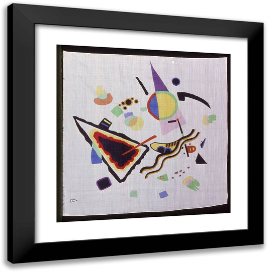 Scarf 20x20 Black Modern Wood Framed Art Print Poster by Kandinsky, Wassily