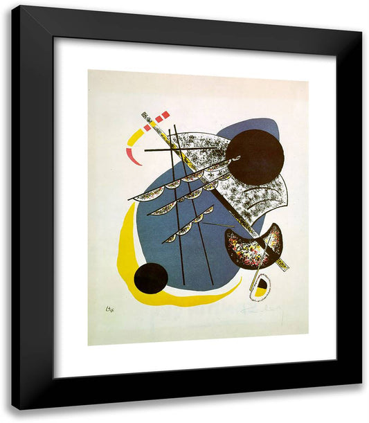 Small Worlds II 20x23 Black Modern Wood Framed Art Print Poster by Kandinsky, Wassily