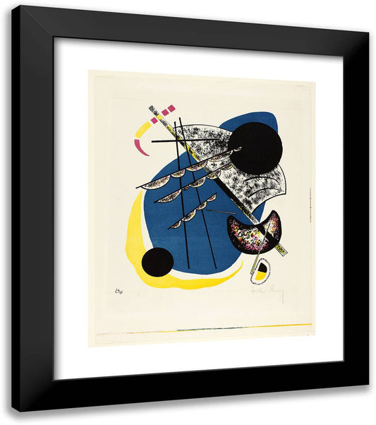 Small Worlds II, Plate Two from Kleine Welten 20x23 Black Modern Wood Framed Art Print Poster by Kandinsky, Wassily