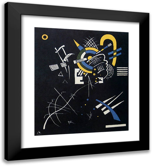 Small Worlds VII 20x22 Black Modern Wood Framed Art Print Poster by Kandinsky, Wassily