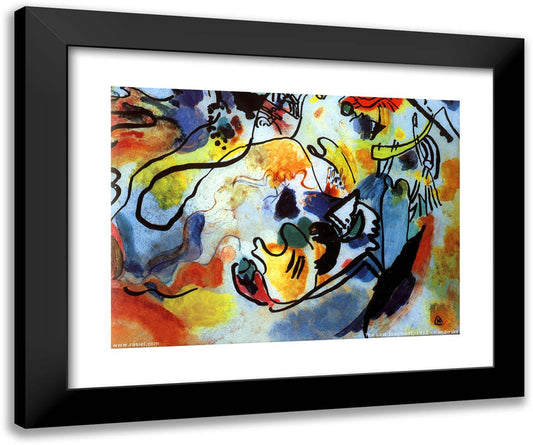 The Last Judgment 24x20 Black Modern Wood Framed Art Print Poster by Kandinsky, Wassily