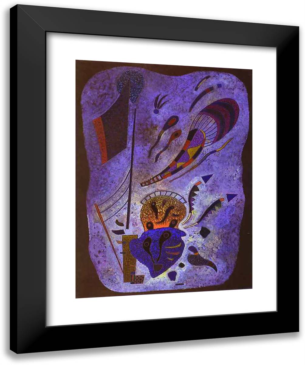 Twilight 20x24 Black Modern Wood Framed Art Print Poster by Kandinsky, Wassily