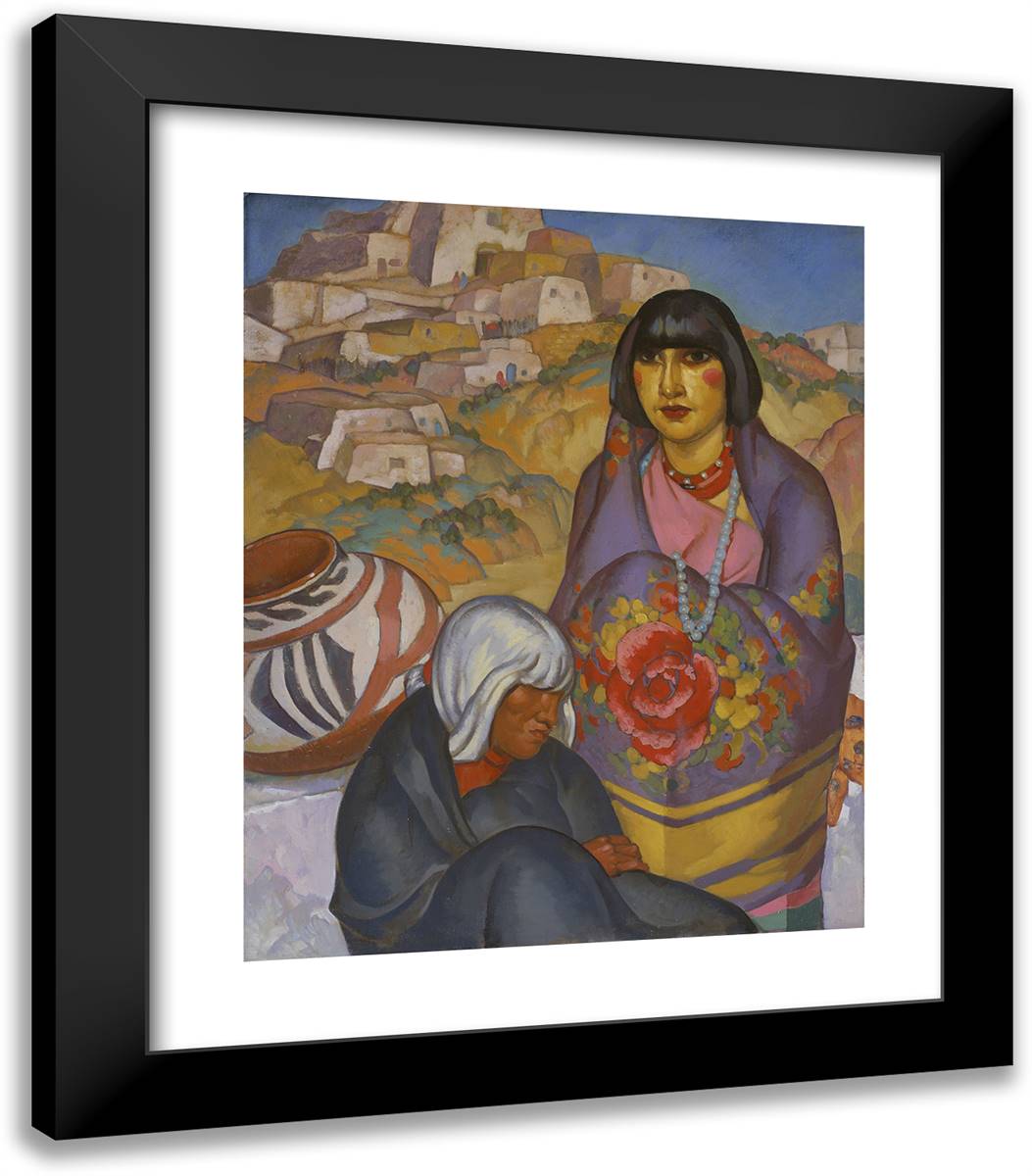 Ready for the Fiesta 20x23 Black Modern Wood Framed Art Print Poster by Pen, William