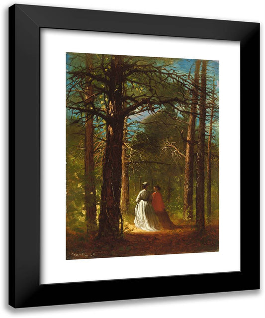 Waverly Oaks 19x24 Black Modern Wood Framed Art Print Poster by Homer, Winslow
