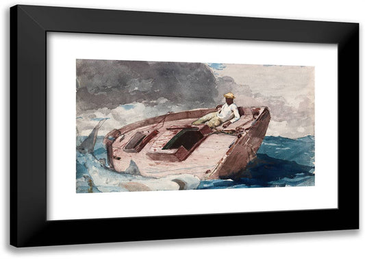 The Gulf Stream 24x17 Black Modern Wood Framed Art Print Poster by Homer, Winslow
